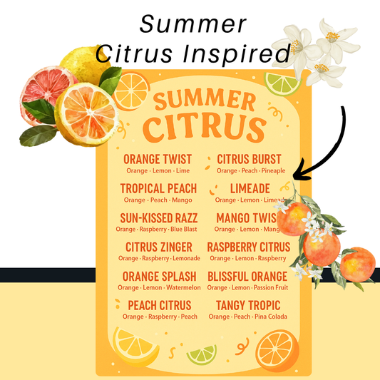 Summer Citrus Energy Drink Kit – 12-Flavor Variety with Orange Boost Base