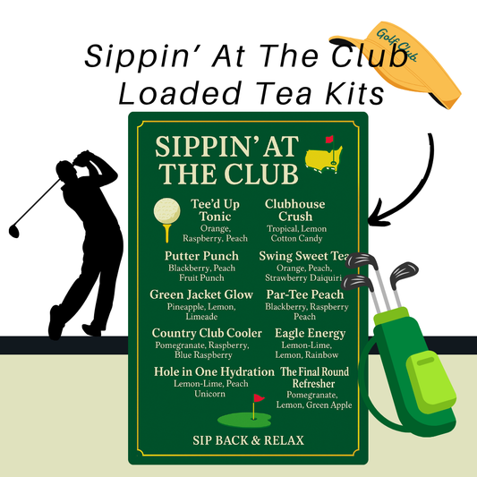 Sippin’ at the Club Tea Kit – 10 Golf-Inspired Loaded Teas